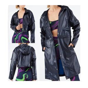 Fabletics Shiny Black Utility Jacket